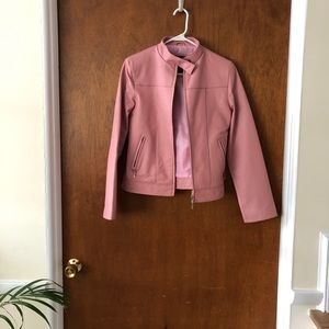 Pink Leather Jacket